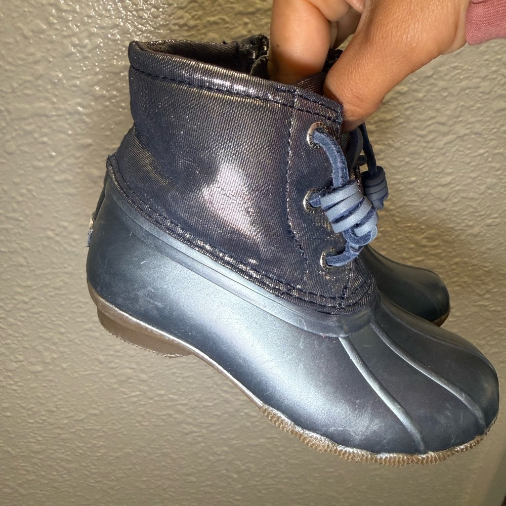 Sperry Saltwater boot/blue girls size 9months - Picture 2 of 7